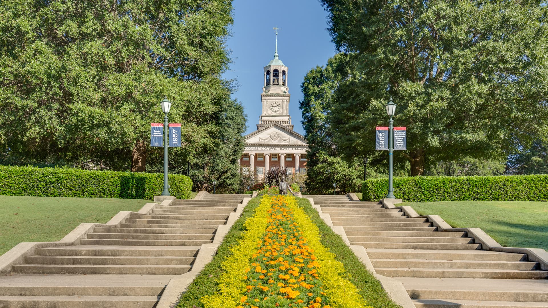 View of Library from Centennial Walk