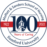Moffett & Sanders School of Nursing Centennial Logo