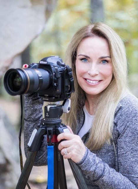 Anne Strickland with camera