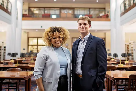 Students Standing Library DR06012022356