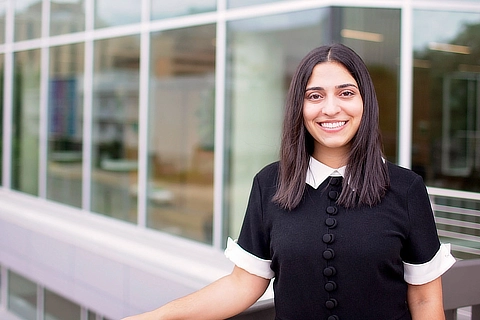 female law student outside 480x320