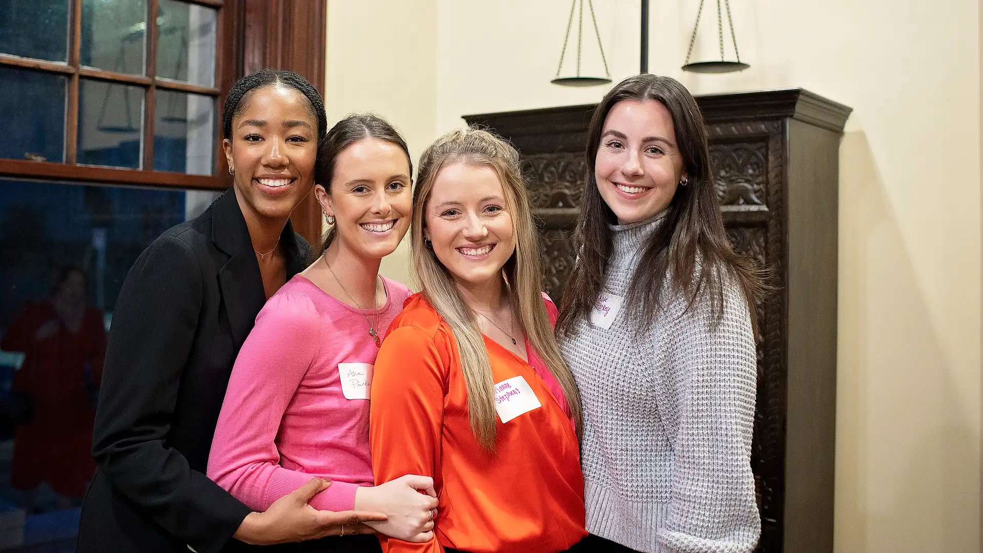 Four Female Law Students Standing Together