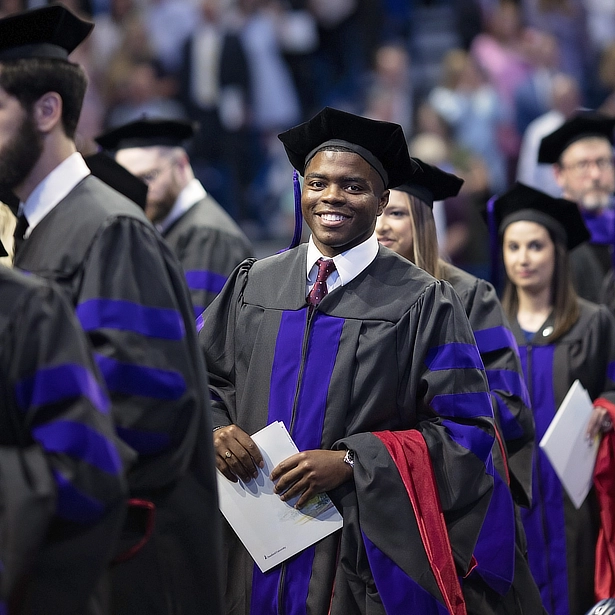 law graduate smiling