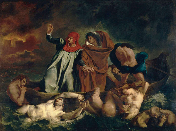 The Barque of Dante, by Eugène Delacroix