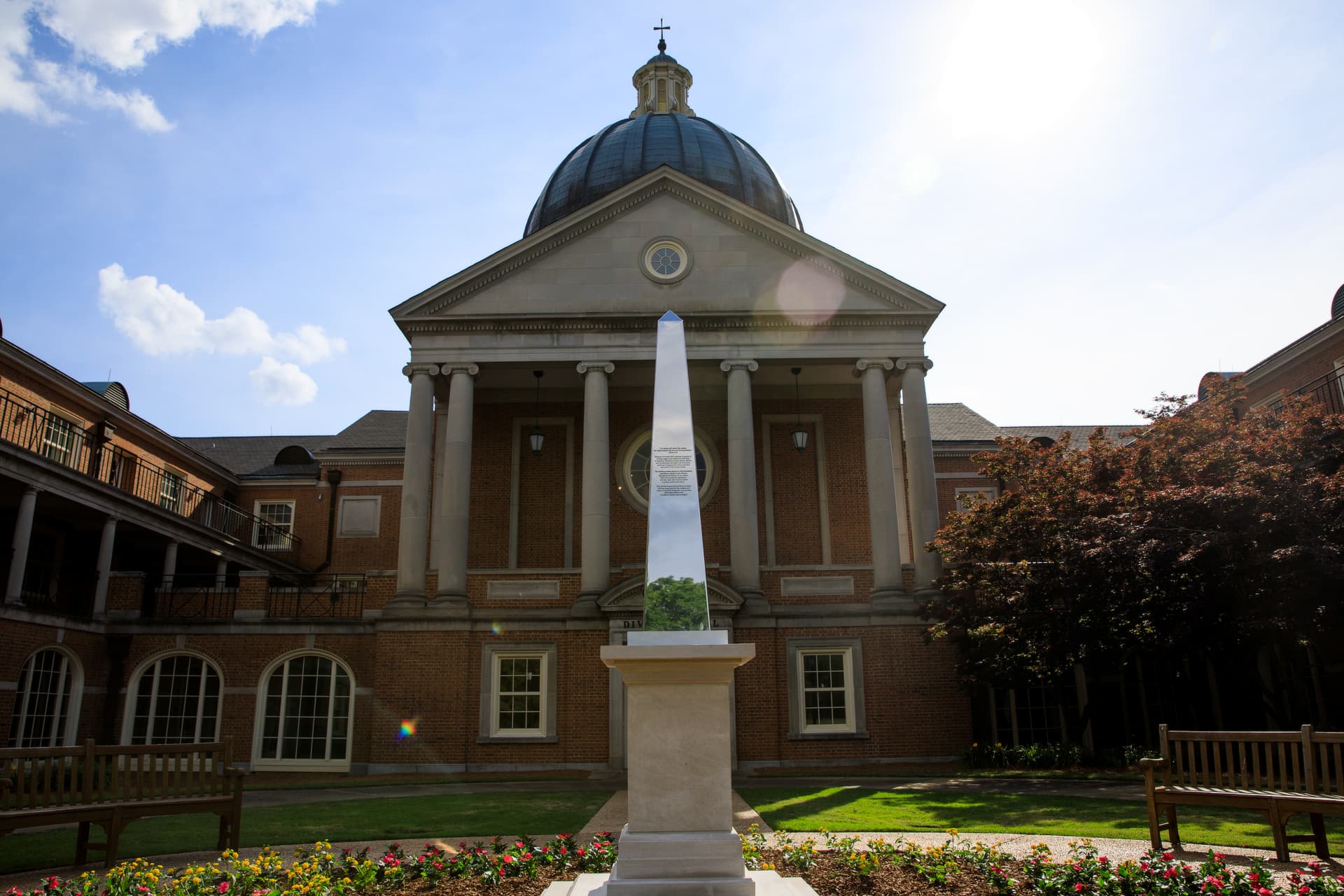 Memorial obelisk on the Samford quad