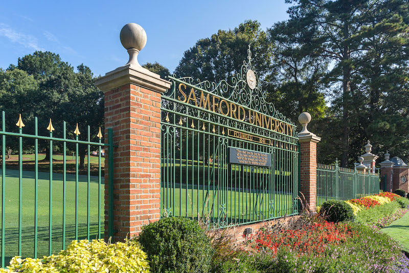 Samford University front gates