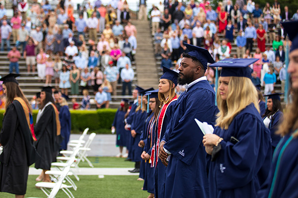 photo of student at commencement