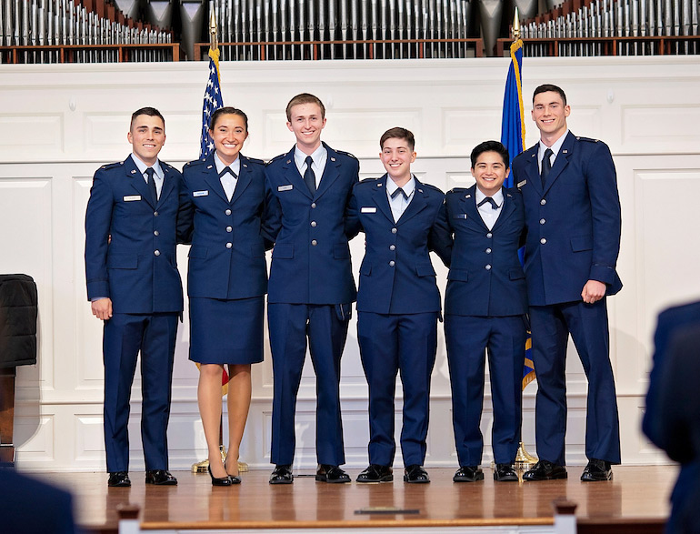 Six U S Air Force ROTC Cadets Commissioned During Annual Ceremony