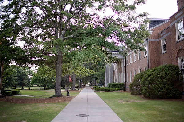 Campus View Outside Brooks Hall