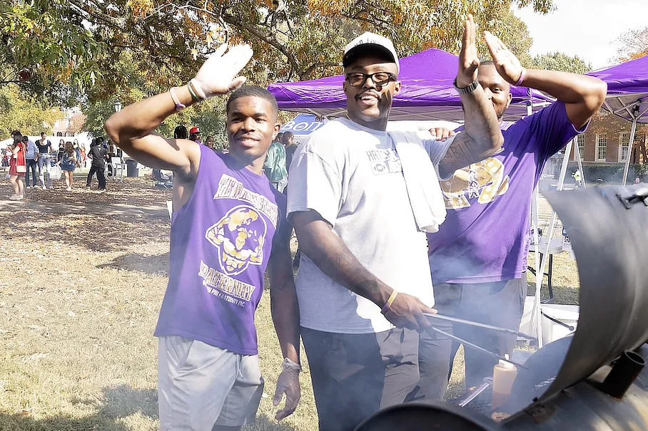 Fraternity Grills on the Quad