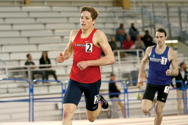 Male Athlete Indoor Track and Field