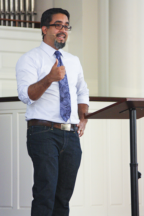 Carlos Aleman lecturing on Constitution Day 2013