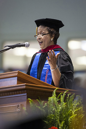 Carolyn McKinstry at Commencement