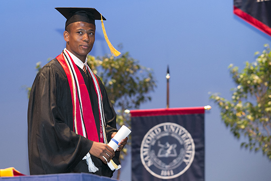 David Osula graduating