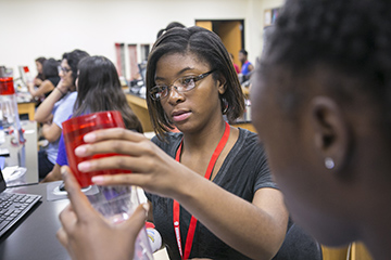 MYSA students experimenting