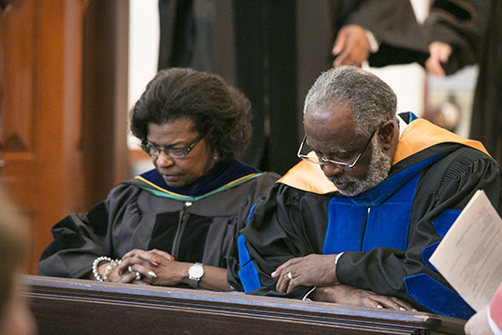 Robert Smith at Divinity Chair Installation