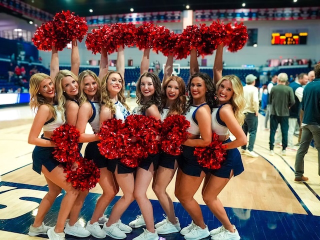 Samford Dance Team at Basketball Game