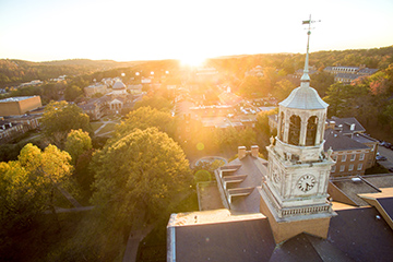 aerial sunset