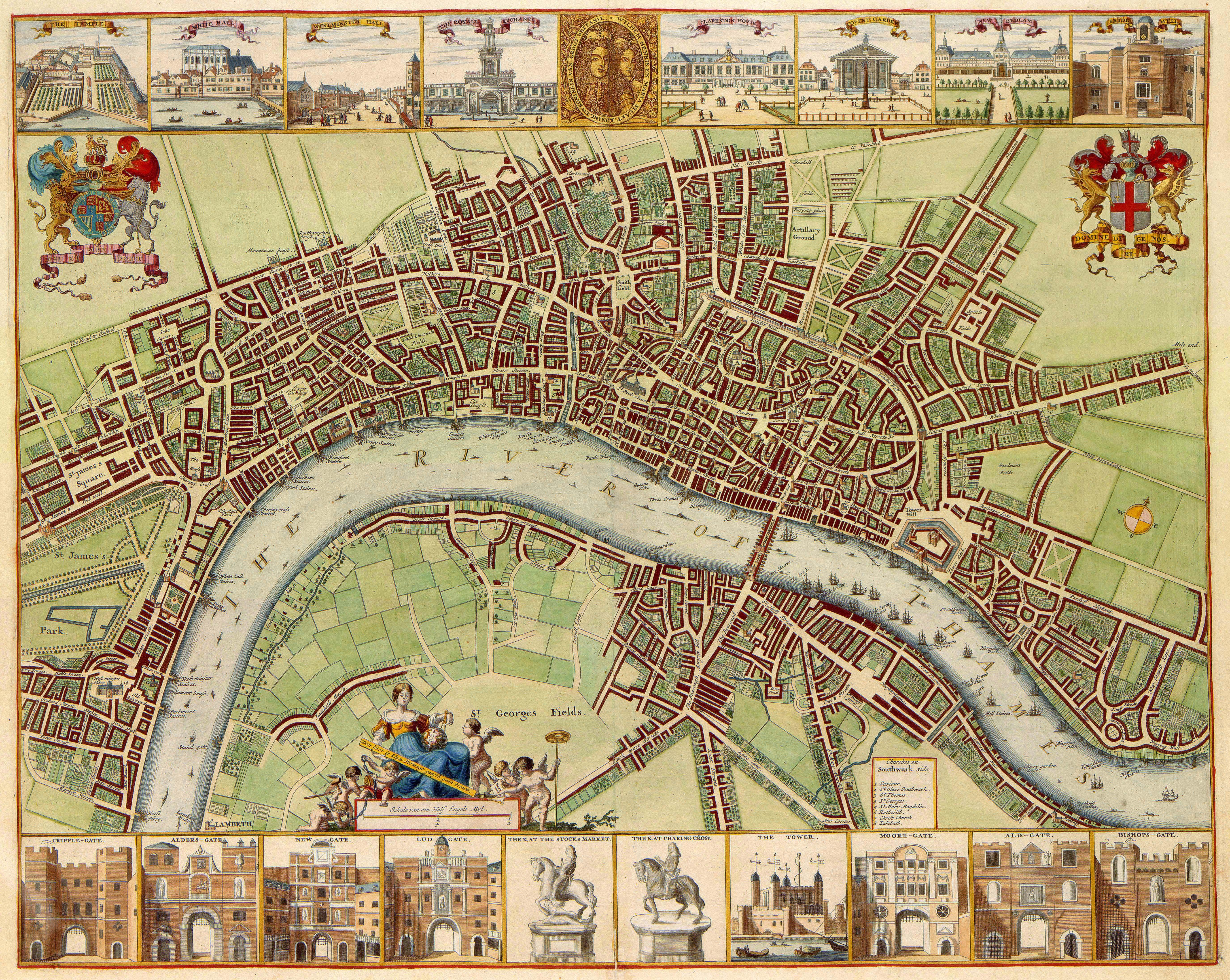 17th Century Map of London