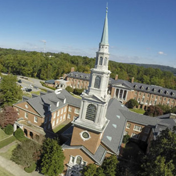 View of Samford University quad