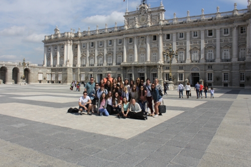 At the Royal Palace, Madrid, Spain