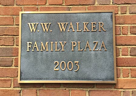 walker plaza plaque