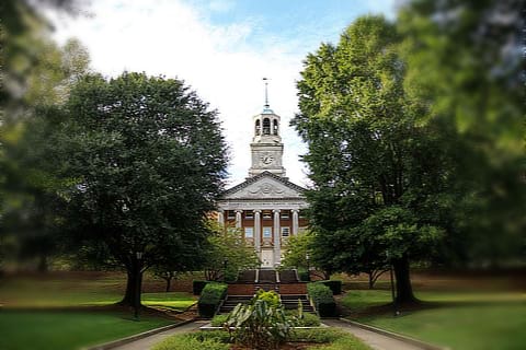 Photo of library from Centennial Walk