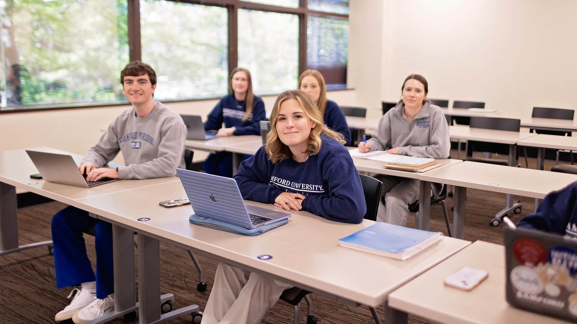 students sitting in a classroom