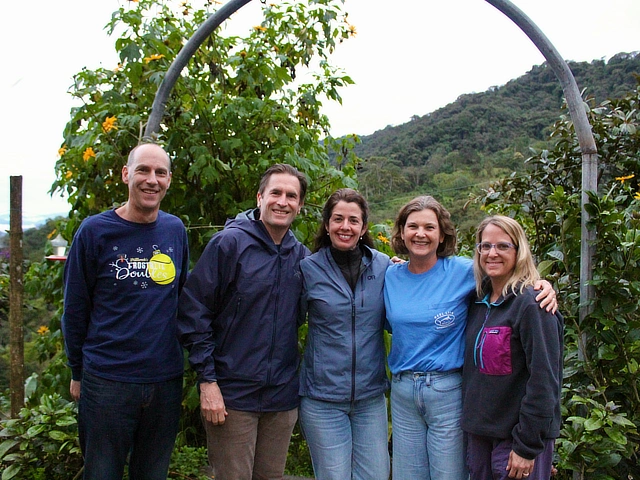 Julia Swallow and parents in ecuador