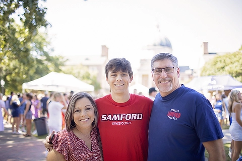 family on the quad