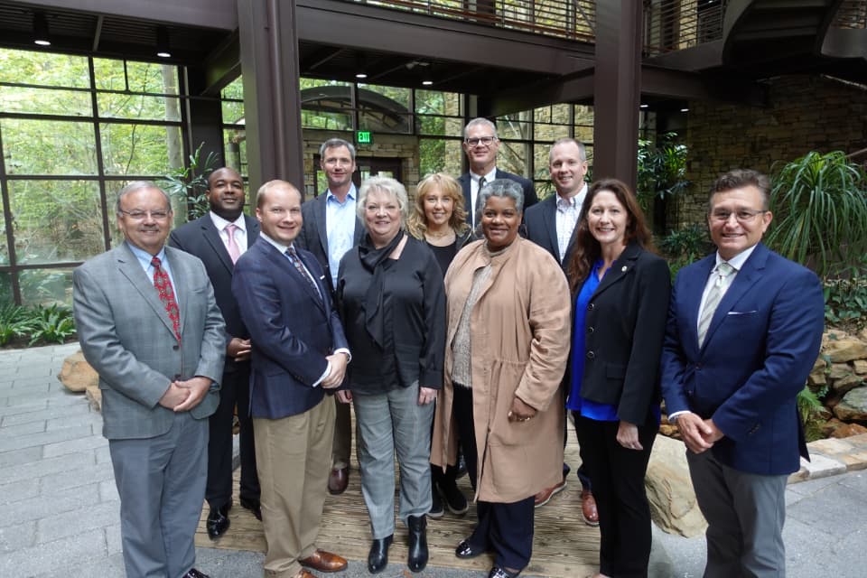 Group picture of McWhorter School of Pharmacy's advisory board