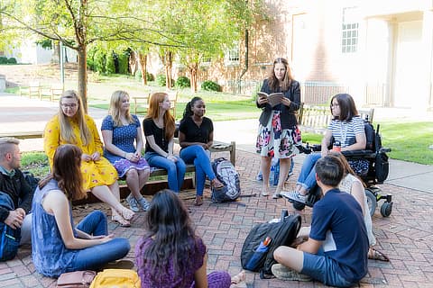 circle of fellows students outside SD10185745