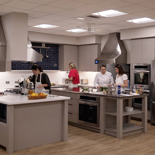 Students in Kitchen