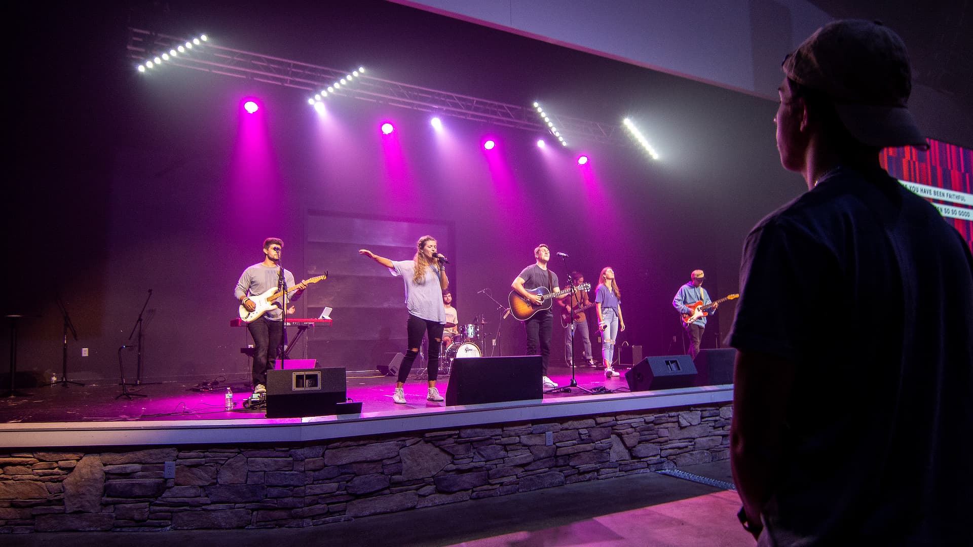 worship band on stage