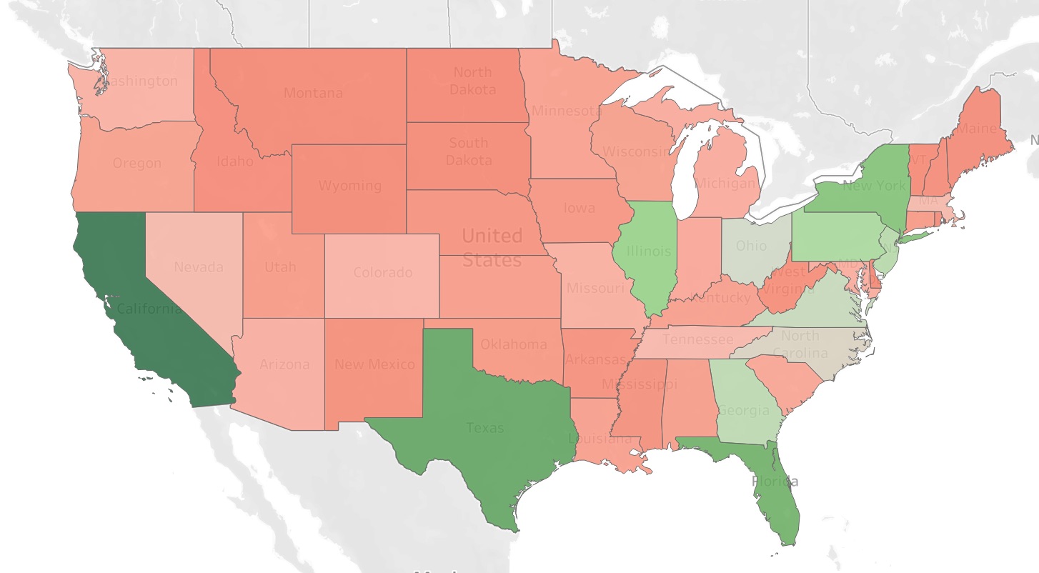 Total Number Heat Map