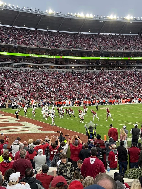 Bryant Denny Stadium action