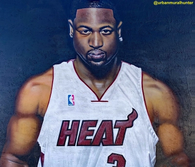 Dwayne Wade mural