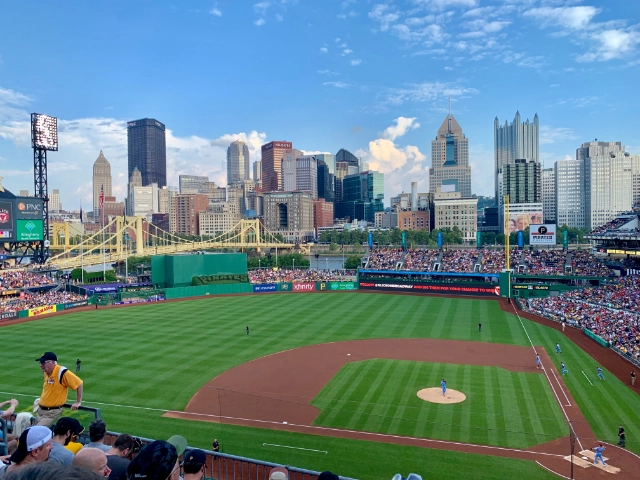 beautiful day at the ballpark