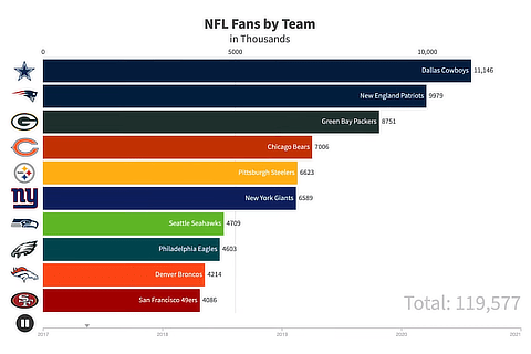 NFL Fans by Team