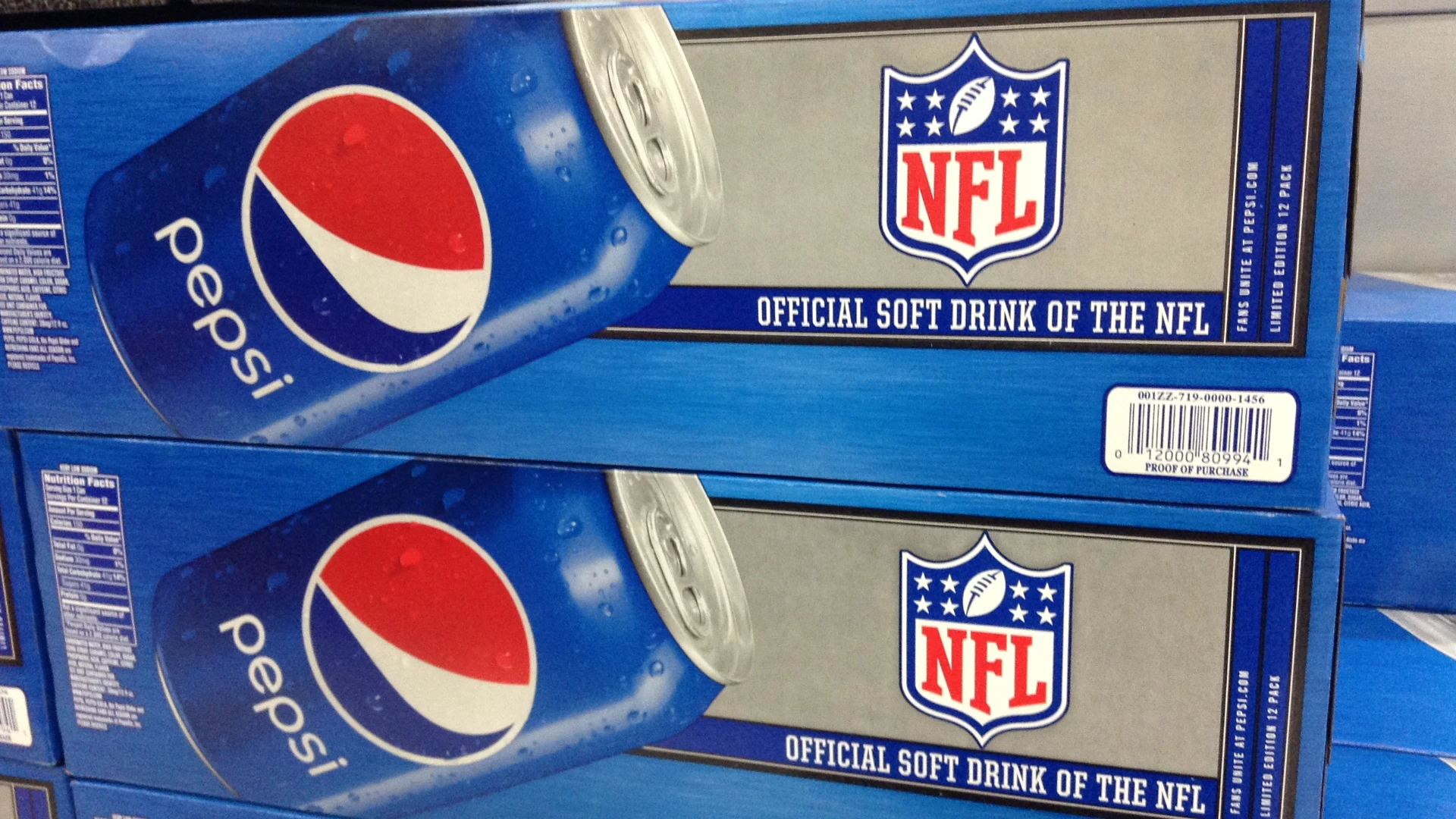 NFL official on Pepsi cans