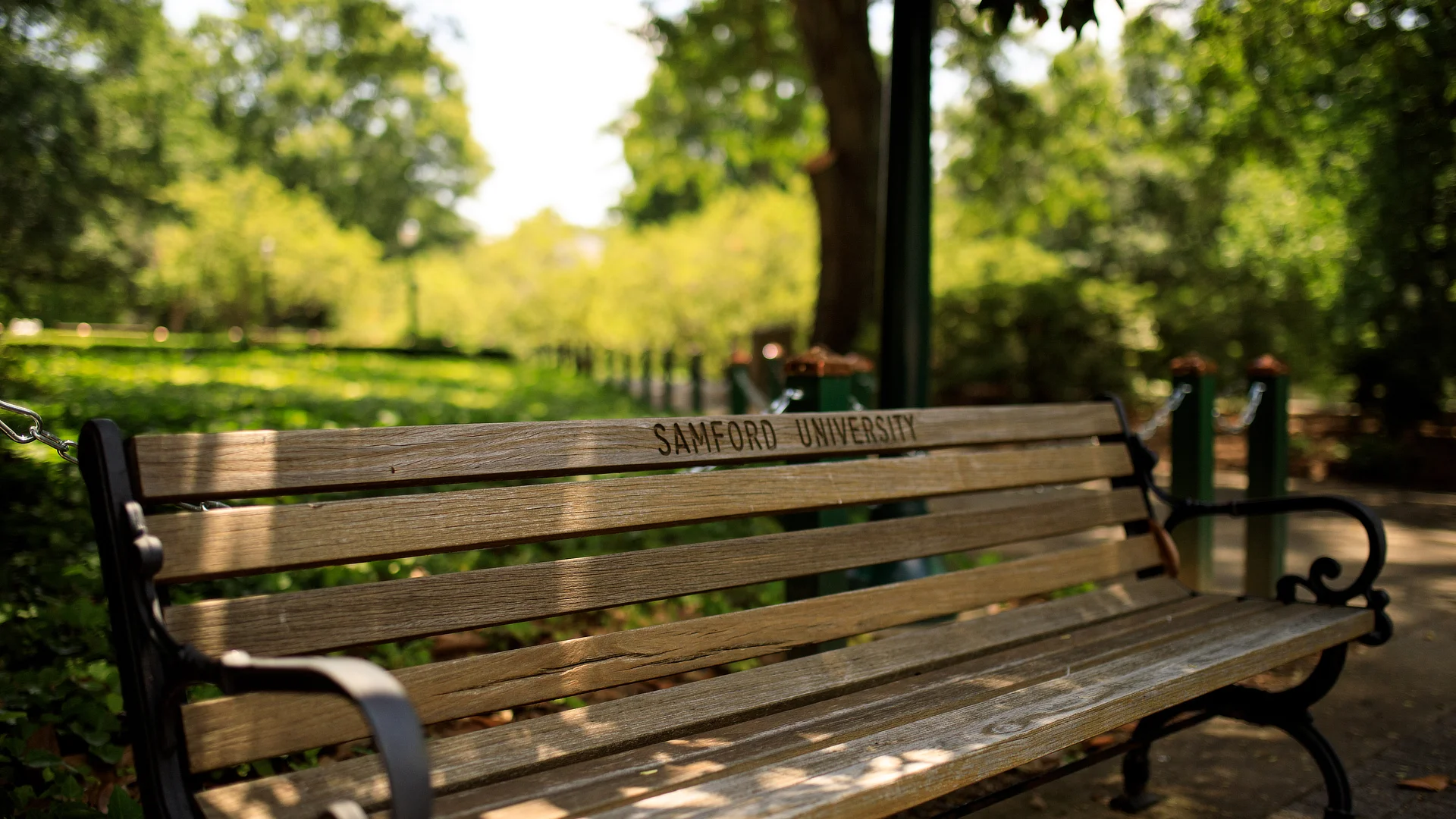 Samford University bench