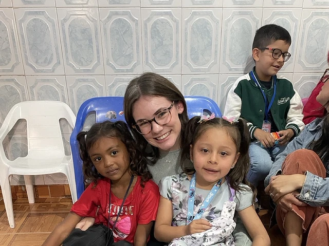 caroline with children